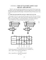 Giáo trình Hệ thống cơ điện tử 2 - Chương 2: Thiết kế mạch điều khiển Logic khí nén - điện khí nén
