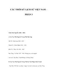Tài liệu Các thời kỳ lịch sử Việt Nam – Phần 3