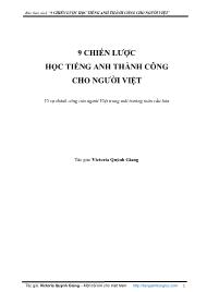9 Chiến lược học tiếng Anh thành công cho người Việt - Victoria Quỳnh Giang