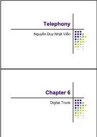 Bài giảng Telephony - Chapter 6: Digital trunk - Nguyễn Duy Nhật Viễn