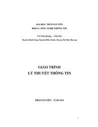 Giáo trình Lý thuyết thông tin - Vũ Vinh Quang