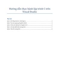 Tài liệu Hướng dẫn thực hành lập trình C trên Visual Studio