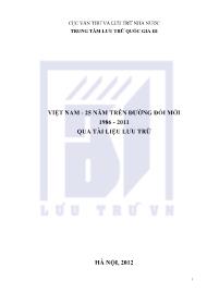 Việt Nam - 25 năm trên đường đổi mới 1986 - 2011 qua tài liệu lưu trữ