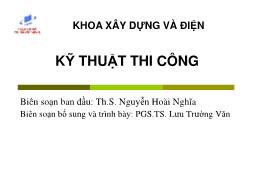 Bài giảng Kỹ thuật thi công - Chương 7: Thi công lắp ghép - Nguyễn Hoài Nghĩa (Phần 2)