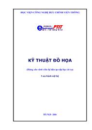 Giáo trình Kỹ thuật đồ họa - Trịnh Thị Vân Anh