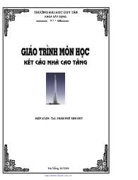 Giáo trình môn Kế cấu nhà cao tầng - Phạm Phú Anh Huy