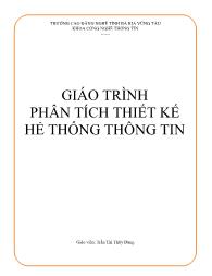 Giáo trình Phân tích thiết kế hệ thống thông tin - Trần Thị Thùy Dung