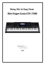 Hướng dẫn sử dụng nhanh organ Casio CTK-7200