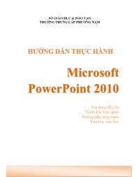Hướng dẫn thực hành Microsoft PowerPoint 2010