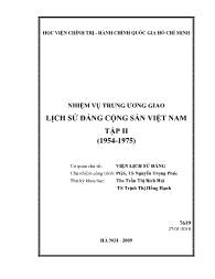 Nhiệm vụ trung ương giao lịch sử Đảng Cộng sản Việt Nam - Tập II - Nguyễn Trọng Phúc