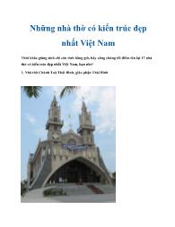 Những nhà thờ có kiến trúc đẹp nhất Việt Nam