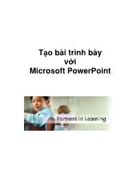 Tạo bài trình bày với Microsoft PowerPoint