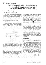 Tính toán cột chịu nén lệch tâm xiên bằng phương pháp gần đúng, kết hợp với biểu đồ tương tác theo TCVN 5574:2012