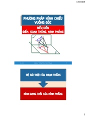 Bài giảng Vẽ Kỹ thuật 1A - Chương III: Phương pháp hình chiếu vuông góc