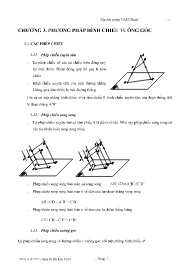 Giáo trình Vẽ Kỹ thuật 1A - Chương 3: Phương pháp hình chiếu vuông góc - Trường Đại học Bách khoa TP.HCM