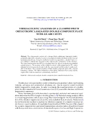 Vibroacoustic analysis of a clamped finite orthotropic laminated double-composite plate with an air cavity